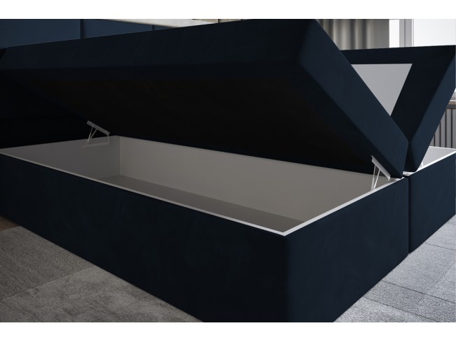 Łóżko kontynentalne Asti 140 Monolith 79 ciemny granat