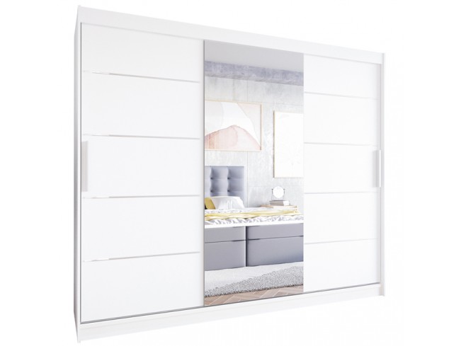 Szafa Lolo VI 250 biały mat - widok ogólny