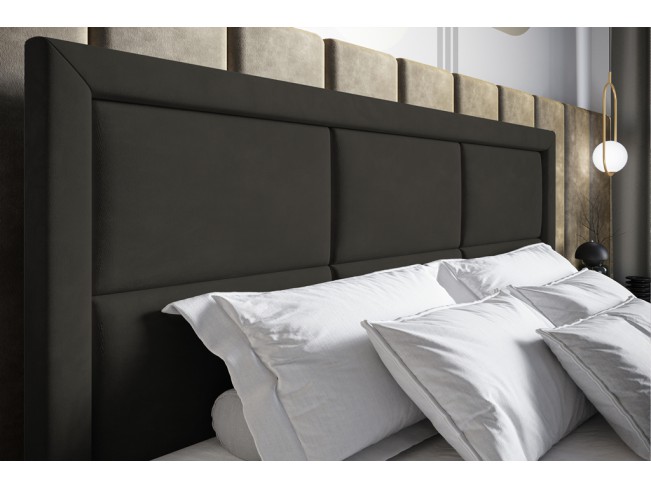 Łóżko kontynentalne Asti 140 Kronos 34 ciemny szary