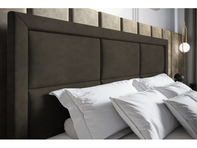 Łóżko kontynentalne Asti 160 Riviera 26 ciemny brąz