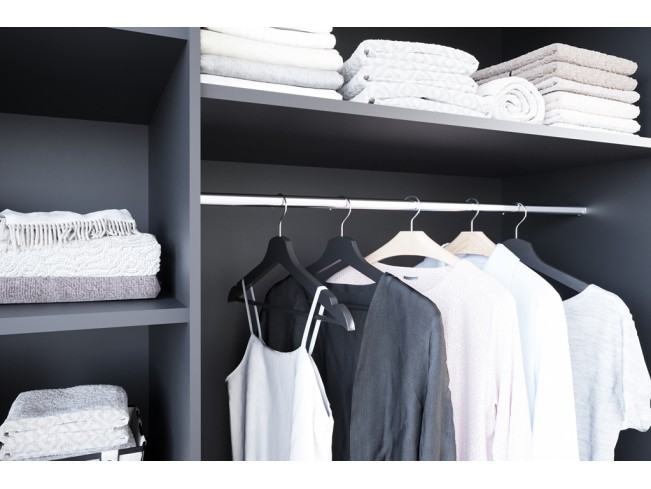 Szafa przesuwna Lolo VI czarny mat 250 cm