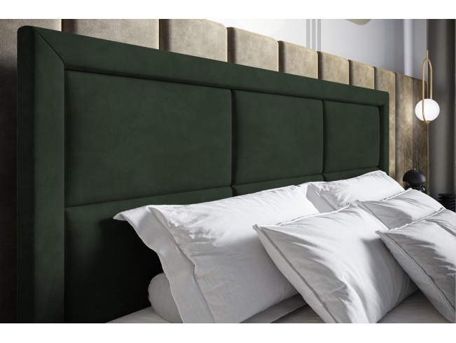 Łóżko kontynentalne Asti 160 Riviera 38 ciemny zielony