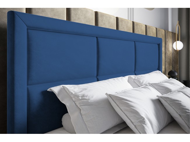 Łóżko kontynentalne Asti 180 Riviera 81 granatowy