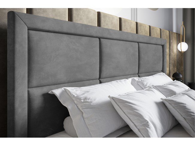 Łóżko kontynentalne Asti 180 Riviera 91 szary