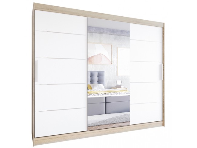 Szafa Lolo VI 250 sonoma/biały mat - widok ogólny