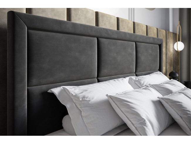 Łóżko kontynentalne Asti 180 Riviera 100 czarny