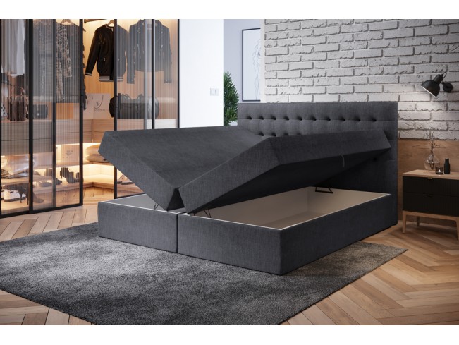 Łóżko kontynentalne Nori 140 Sawana 05 szary