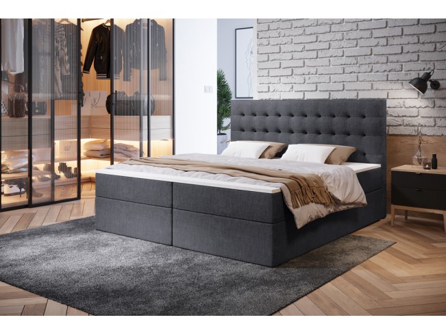 Łóżko kontynentalne Nori 180 Sawana 05 szary