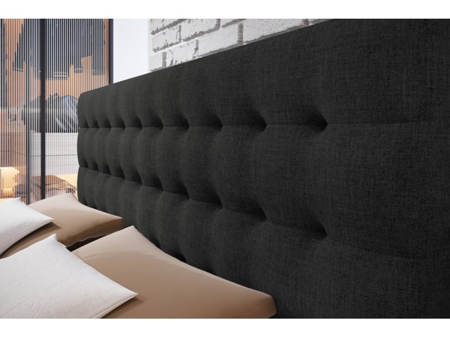 Łóżko kontynentalne Nori 160 Sawana 14 czarny