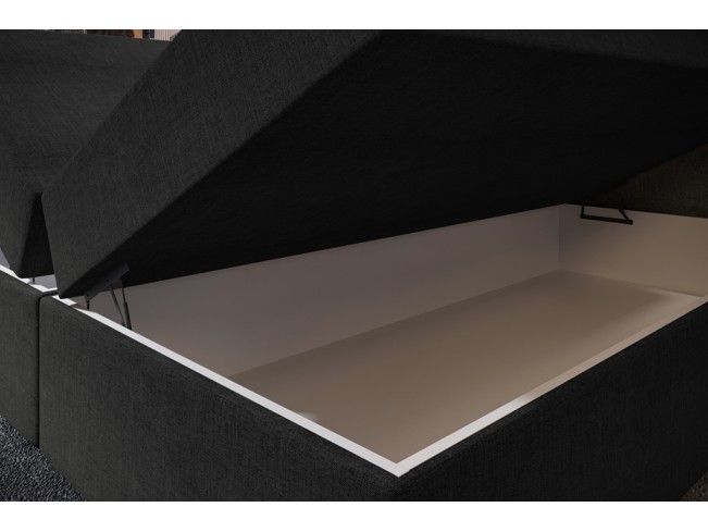 Łóżko kontynentalne Nori 180 Sawana 14 czarny