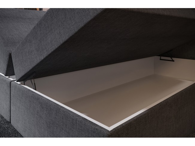 Łóżko kontynentalne Nori 160 Sawana 21 jasny szary