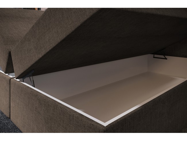 Łóżko kontynentalne Nori 160 Sawana 25 ciepły brąz