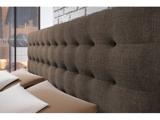 Łóżko kontynentalne Nori 180 Sawana 25 ciepły brąz