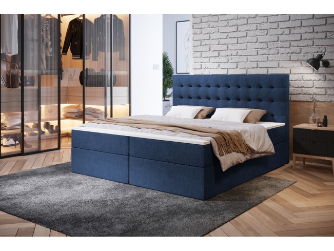 Łóżko kontynentalne Nori 160 Sawana 80 niebieski jeans