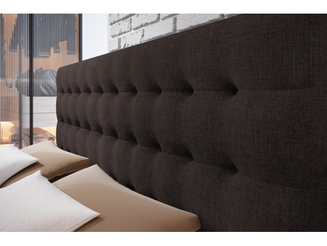 Łóżko kontynentalne Nori 180 Inari 24 mleczna czekolada