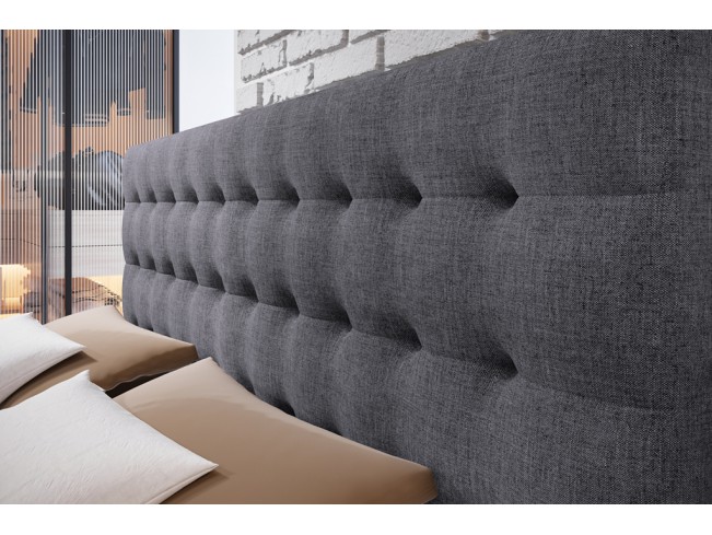 Łóżko kontynentalne Nori 140 Inari 91 jasny szary