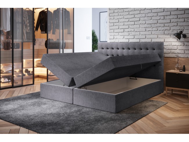 Łóżko kontynentalne Nori 160 Inari 91 jasny szary