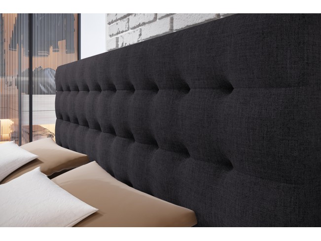 Łóżko kontynentalne Nori 140 Inari 96 ciemny szary