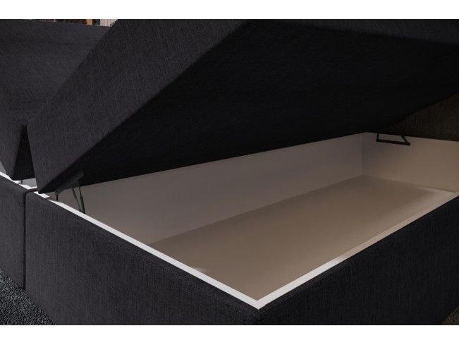 Łóżko kontynentalne Nori 180 Inari 96 ciemny szary