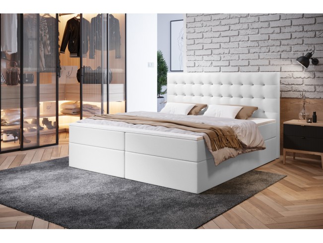 Łóżko kontynentalne Nori 140 Madryt 920 biały