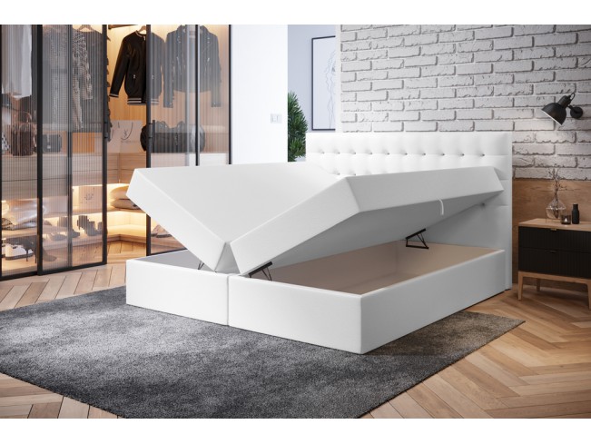 Łóżko kontynentalne Nori 140 Madryt 920 biały