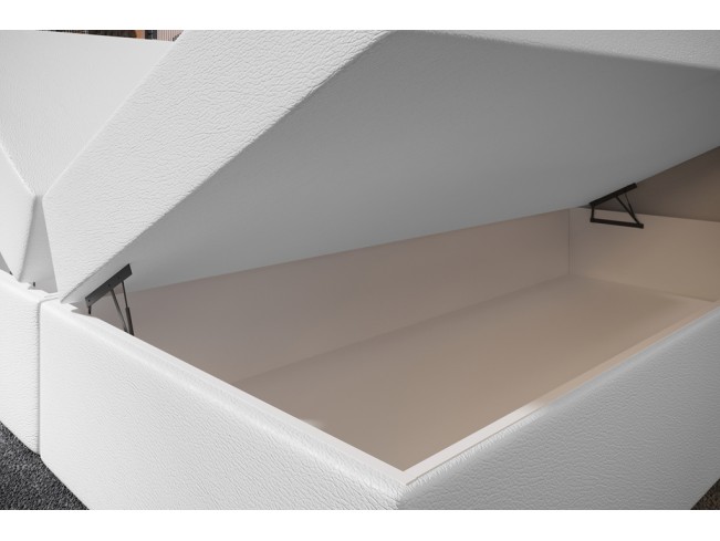 Łóżko kontynentalne Nori 180 Madryt 920 biały