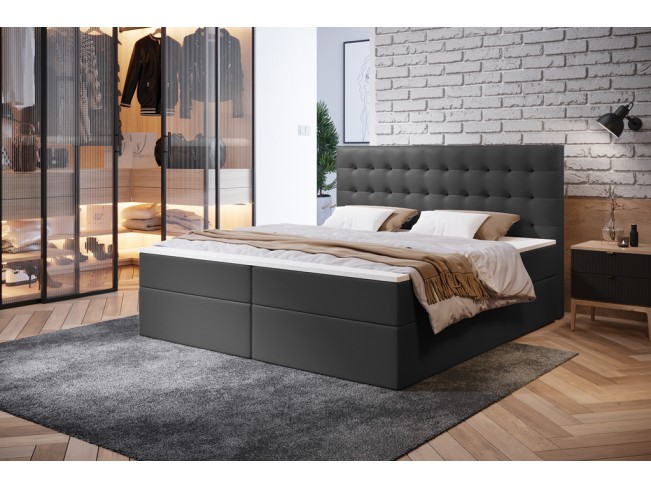 Łóżko kontynentalne Nori 140 Madryt 995 szary