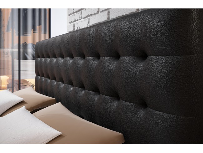 Łóżko kontynentalne Nori 140 Madryt 9100 czarny