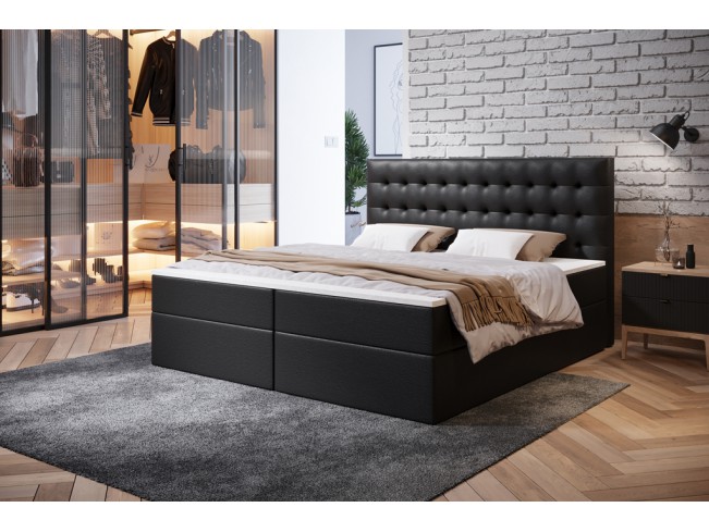 Łóżko kontynentalne Nori 160 Madryt 9100 czarny