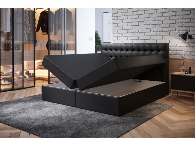 Łóżko kontynentalne Nori 180 Madryt 9100 czarny