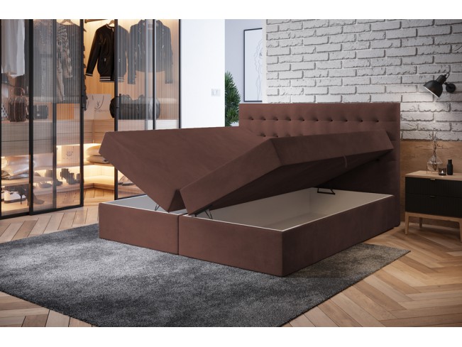 Łóżko kontynentalne Nori 140 Kronos 29 łososiowy