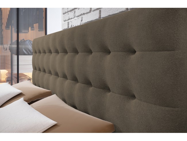 Łóżko kontynentalne Nori 140 Monolith 09 jasny brąz