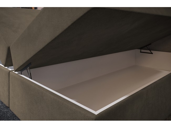 Łóżko kontynentalne Nori 180 Monolith 09 jasny brąz