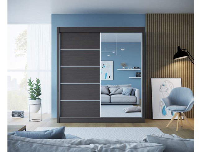 Szafa przesuwna Bueno 1 choco 180 cm