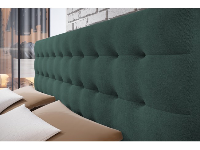 Łóżko kontynentalne Nori 180 Monolith 37 zielony