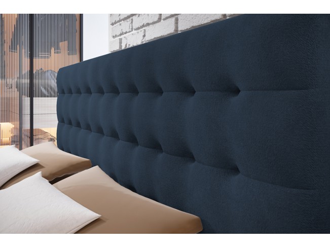 Łóżko kontynentalne Nori 160 Monolith 77 granatowy