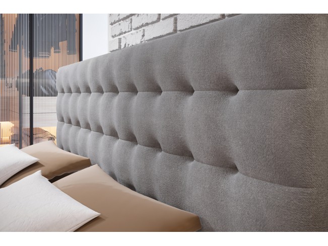 Łóżko kontynentalne Nori 180 Monolith 84 jasny szary