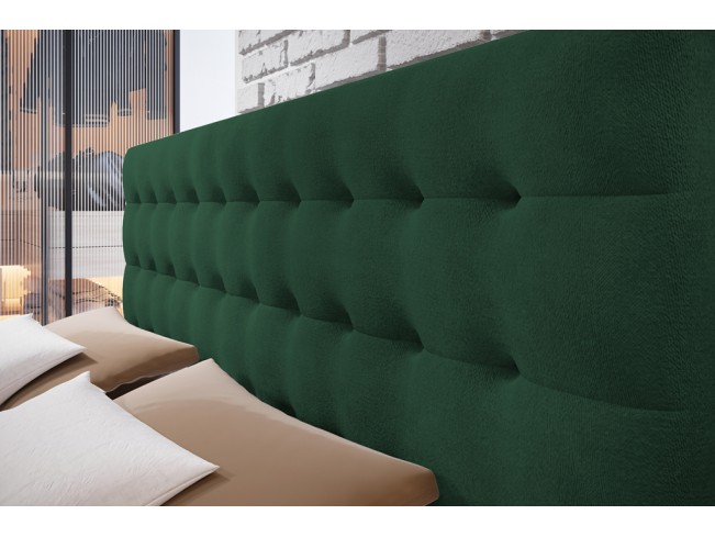Łóżko kontynentalne Nori 140 Kronos 19 butelkowa zieleń