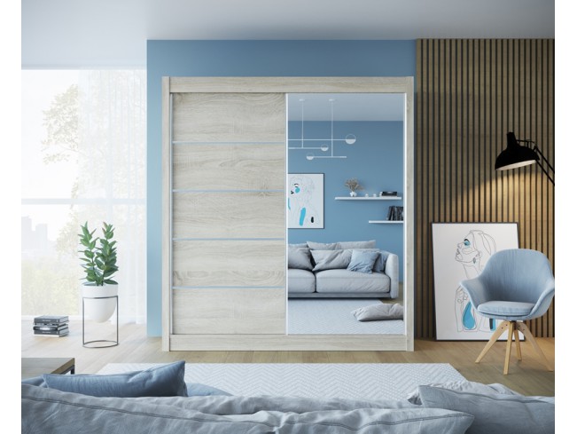 Szafa przesuwna Bueno 1 sonoma 180 cm