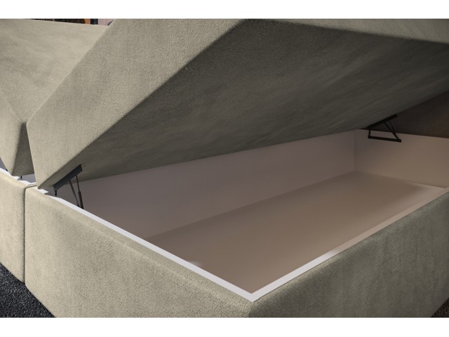 Łóżko kontynentalne Nori 180 Monolith 02 ecru