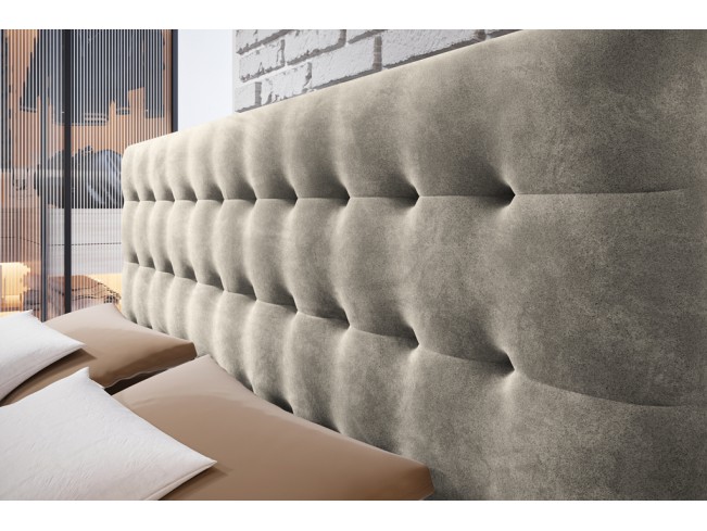 Łóżko kontynentalne Nori 160 Riviera 21 jasny beż