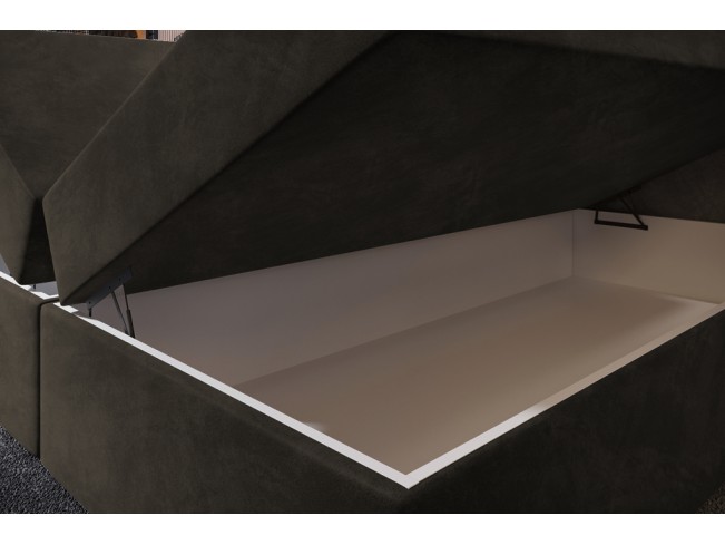 Łóżko kontynentalne Nori 160 Riviera 26 ciemny brąz