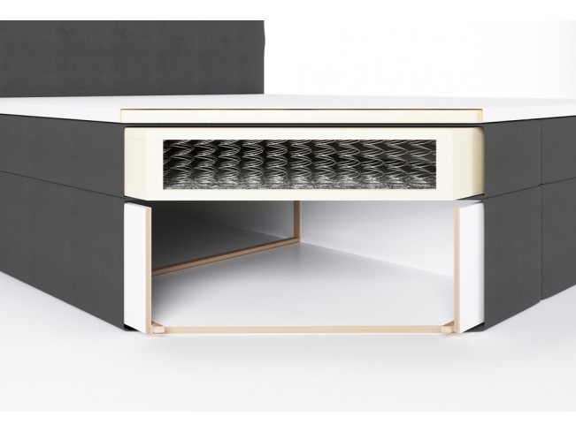 Łóżko kontynentalne Nori 160 Riviera 38 ciemny zielony