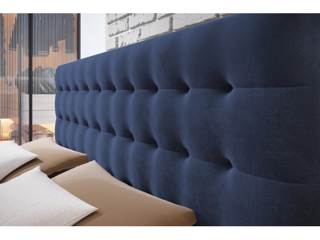 Łóżko kontynentalne Nori 140 Riviera 81 granatowy
