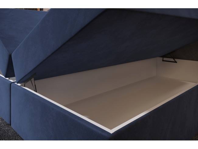 Łóżko kontynentalne Nori 180 Riviera 81 granatowy