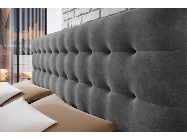 Łóżko kontynentalne Nori 160 Riviera 91 szary