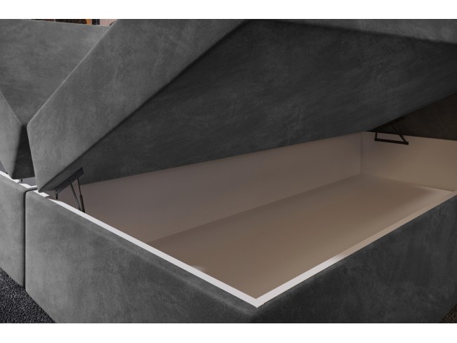 Łóżko kontynentalne Nori 180 Riviera 91 szary