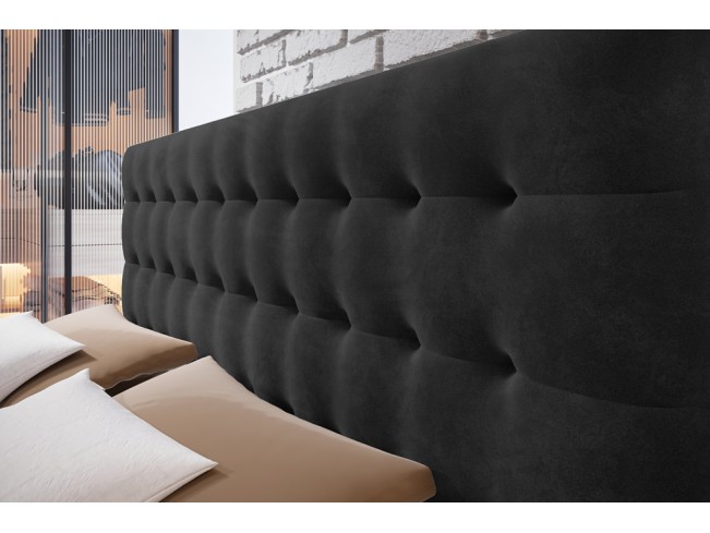 Łóżko kontynentalne Nori 160 Riviera 95 ciemny szary