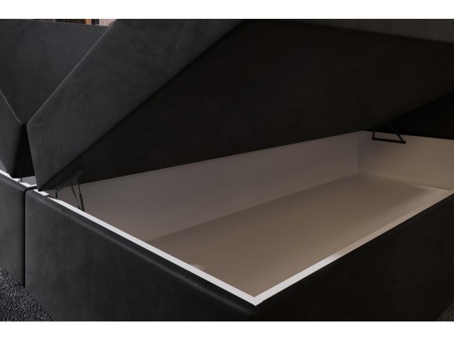 Łóżko kontynentalne Nori 140 Riviera 100 czarny