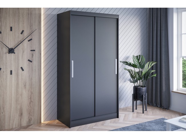 Szafa przesuwna Kalo I czarna 100 cm